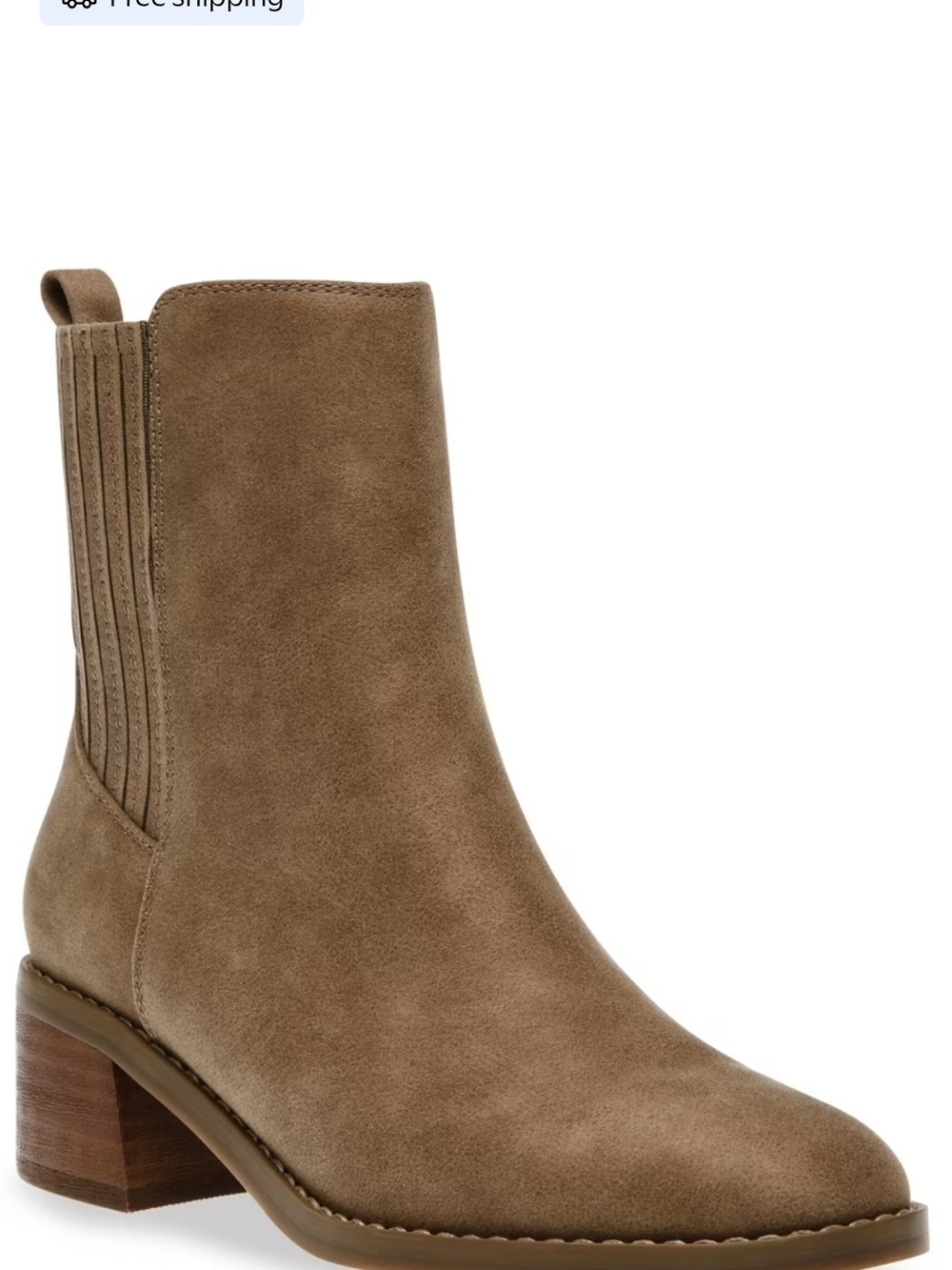 DV by Dolce Vita Taupe Suede Chelsea Ankle Boot